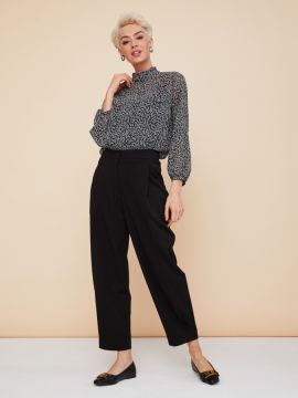 Д-2040 ПАТ(О2) чёрн. блузка АКИМБО