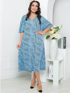 Платье «Натали» (голубое) П5303 LT