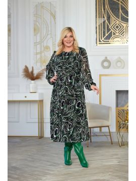 Хельга тк.33-010309-1707-50 (черный) Платье КЛЮКВА