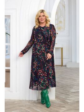 Лейла тр. 33-010313-1741-80 (фиолетовый) платье КЛЮКВА