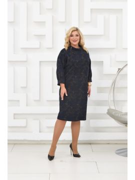 Лола тр.34-010321-1792-40 (синий) Платье КЛЮКВА