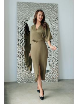 Алетта Платье хаки (шелк) FARBERRY