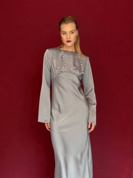 Платье женское Серый 3024/51000/4677/тк2210
