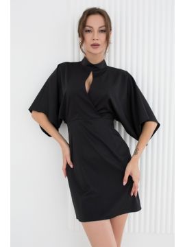 2309013 Платье черное Фейт (шелк) FARBERRY