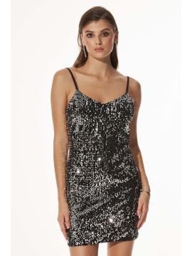 С20373 Платье (черный/серебро) CLOXY