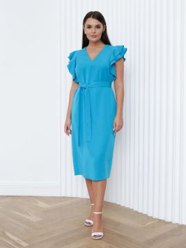 1-762-1-2 (голубой) Платье (ELNY)