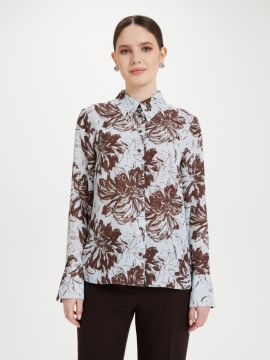 Рубашка 2.73.2-853-4 (принт пионы) (ELNY)