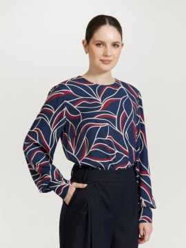 Блузка 2.7.3-878-4 (принт органика) (ELNY)