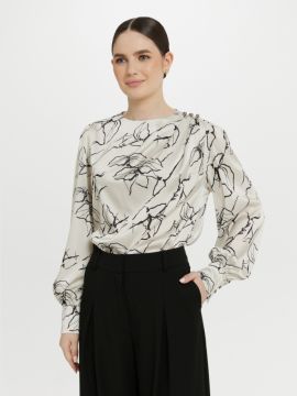 Блузка 2.7.3-882-4 (принт линии) (ELNY)