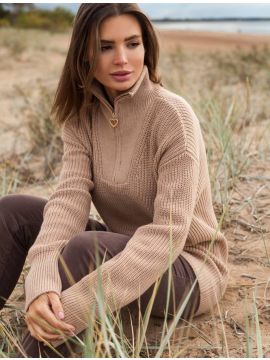 D39.549 Джемпер бежевый меланж VILATTE