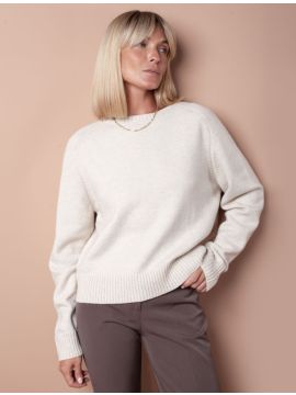 D39.604 Джемпер овсяный меланж VILATTE