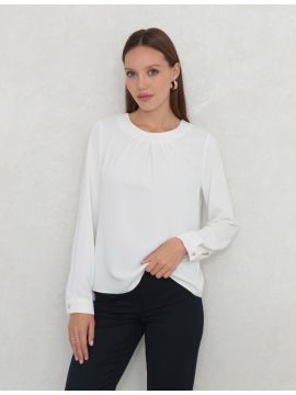 Б-878 молочный 85-01 Блуза FILEO