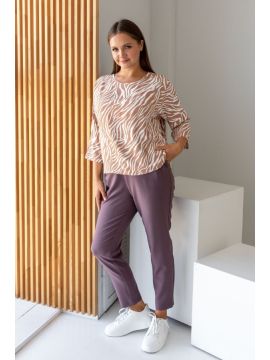 ТБ-003 зебра-беж блузка АНГЕЛИКА