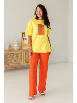 МФ-310 желтый Лонгслив TOOK LOOK