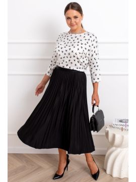 ТБ-003 черные ласточки Блузка АНГЕЛИКА