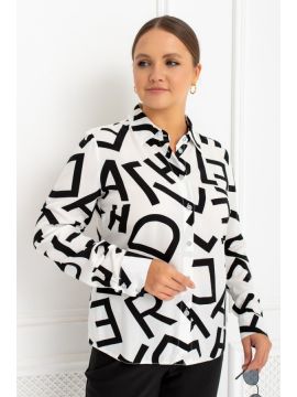 ТБ-34 буквы на белом блузка Took A Look