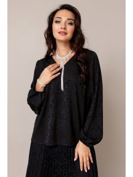 МД-223 чёрный Блузка TOOK A LOOK