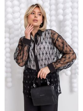 ТБ-58с чёрный Блузка TOOK A LOOK