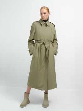 1526 плащ оливковый VIRELE