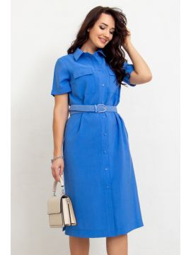 А-352 лазурный Платье Took A Look