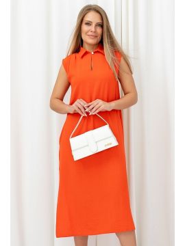 А-354 коралл Платье Took A Look