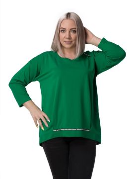 Нора 1-4 зеленый Блузка ALONA