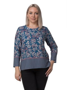 Медея 1-1 деним_купон Блузка ALONA