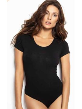 468/черный Боди-футболка